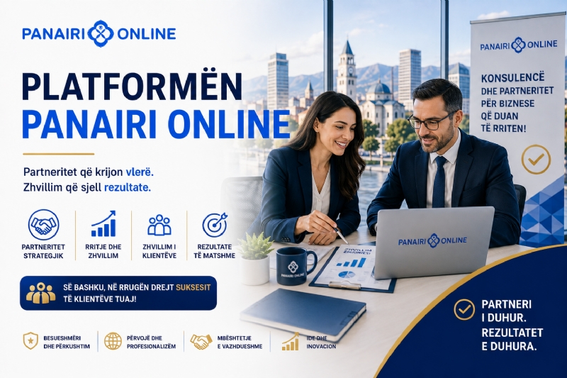 Kompanitë e konsulencës që duan të zgjerojnë shërbimet e tyre mund të përfitojnë nga partneriteti strategjik me Platformën Panairi Online.
